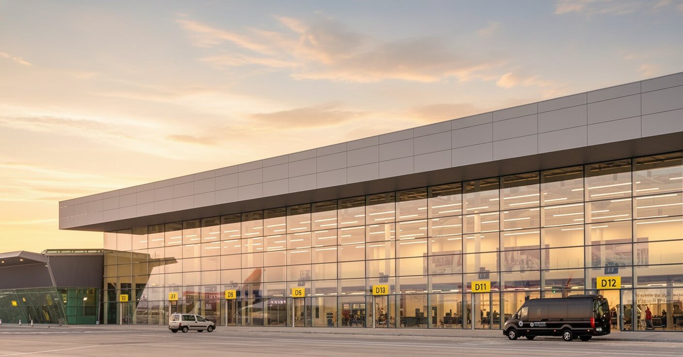 Area shopping interna dell'Aeroporto di Tirana